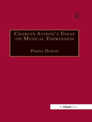 cover image of Charles Avison's Essay on Musical Expression